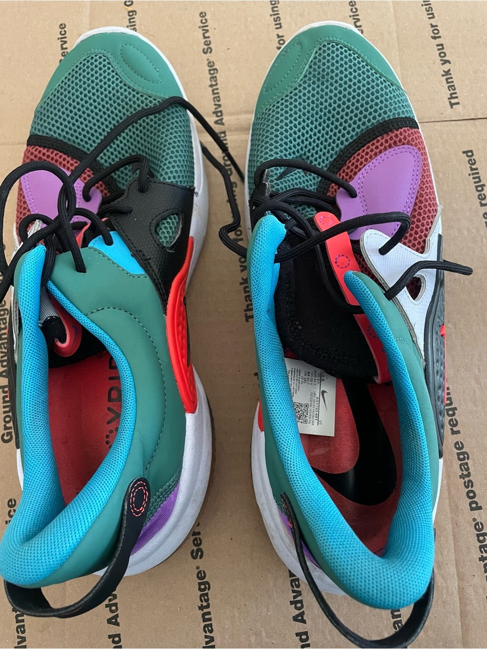 Nike Men’s JOYRIDE Athletic Shoes - Green, Teal, Purple, Red, Black, Blue